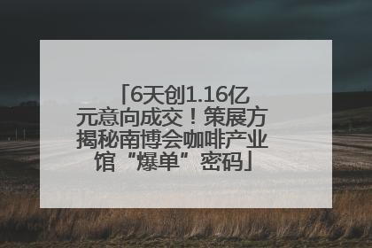 6天创1.16亿元意向成交！策展方揭秘南博会咖啡产业馆“爆单”密码