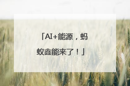 AI+能源，蚂蚁鑫能来了！